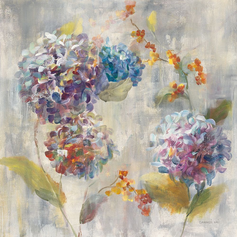 Autumn Hydrangea I art print by Danhui Nai for $57.95 CAD