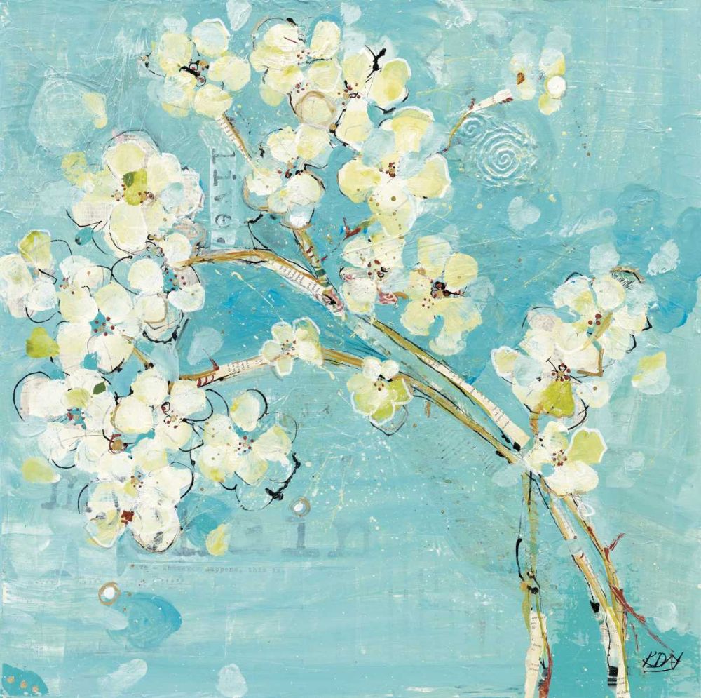 Live  Turquoise art print by Kellie Day for $57.95 CAD