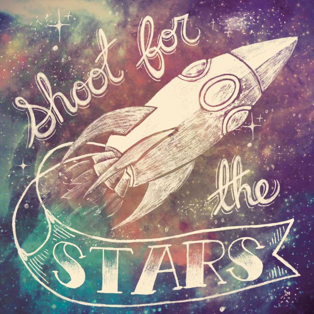 Universe Galaxy Shoot For the Stars art print by Mary Urban for $57.95 CAD