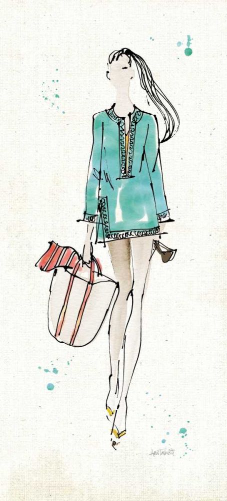 Beach Divas IV Color art print by Anne Tavoletti for $57.95 CAD