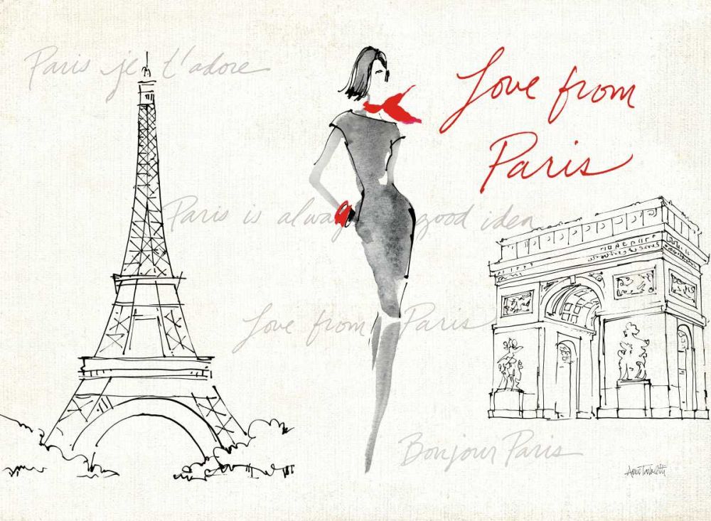 Red Flair VIII art print by Anne Tavoletti for $57.95 CAD