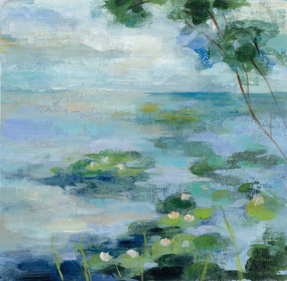 Lily Pond II art print by Silvia Vassileva for $57.95 CAD