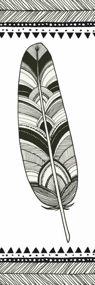 Geo Feathers I art print by Sara Zieve Miller for $57.95 CAD