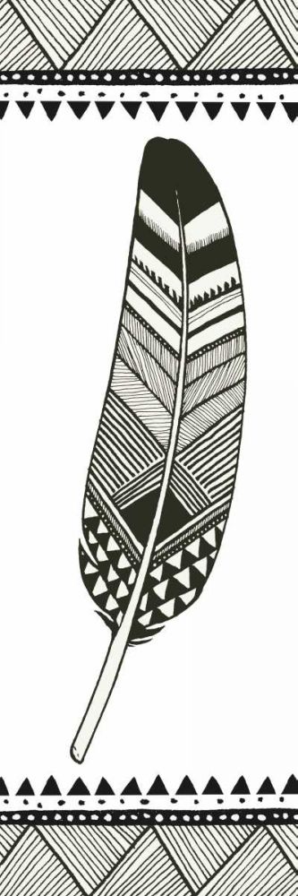Geo Feathers II art print by Sara Zieve Miller for $57.95 CAD