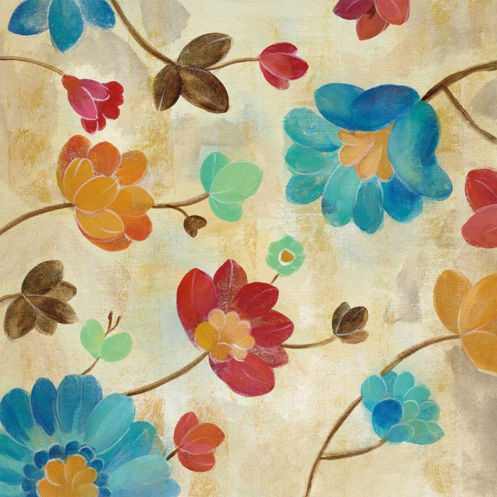 Coral and Teal Garden II art print by Silvia Vassileva for $57.95 CAD