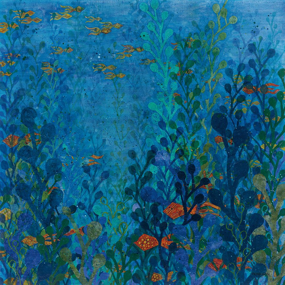 Hide and Seek Red art print by Kathy Ferguson for $57.95 CAD