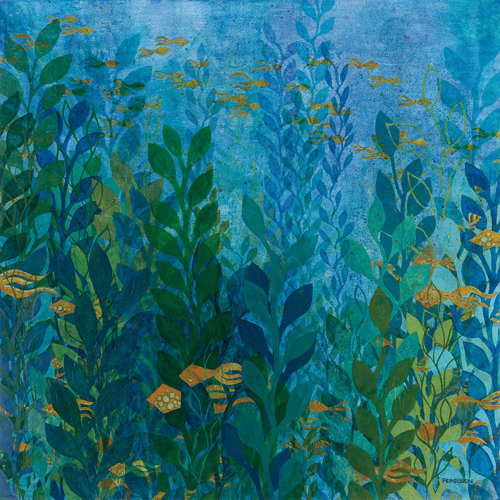 Hide and Seek Orange art print by Kathy Ferguson for $57.95 CAD