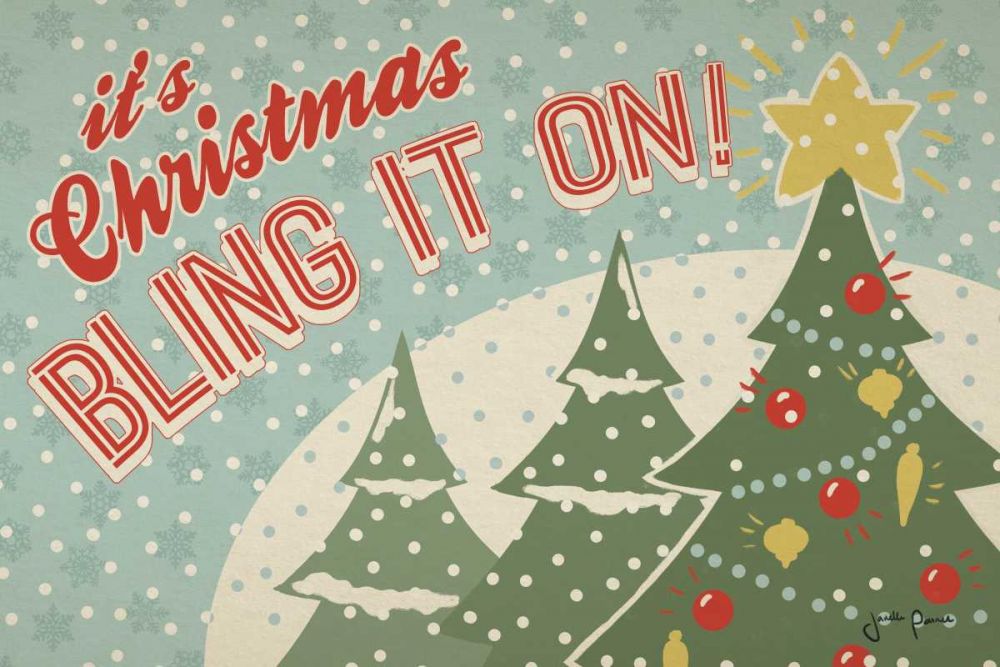 Retro Christmas IV art print by Janelle Penner for $57.95 CAD