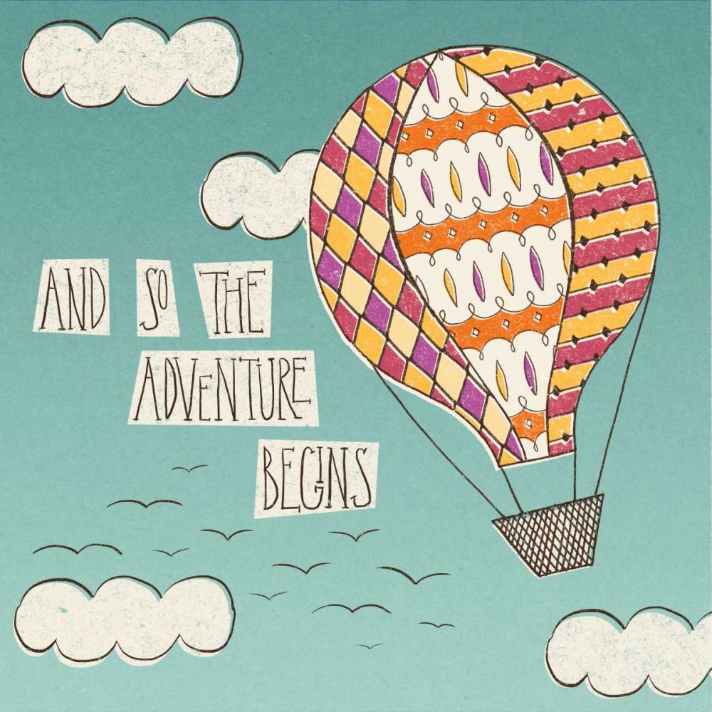 Up Up and Away Adventure Bright art print by Laura Marshall for $57.95 CAD