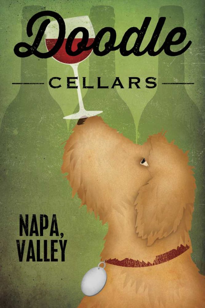 Doodle Wine II art print by Ryan Fowler for $57.95 CAD