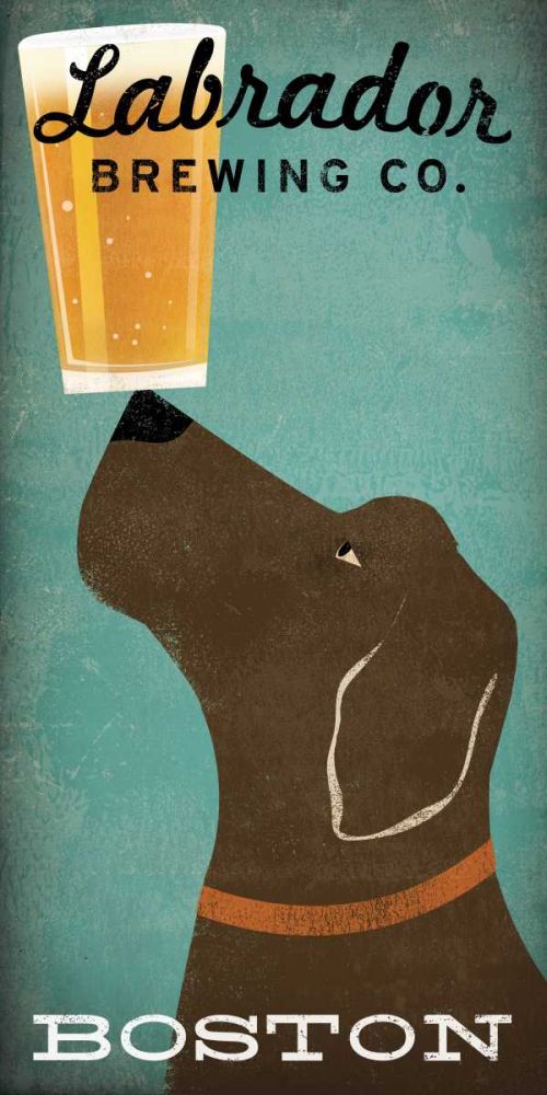 Labrador Brewing Co Boston art print by Ryan Fowler for $57.95 CAD