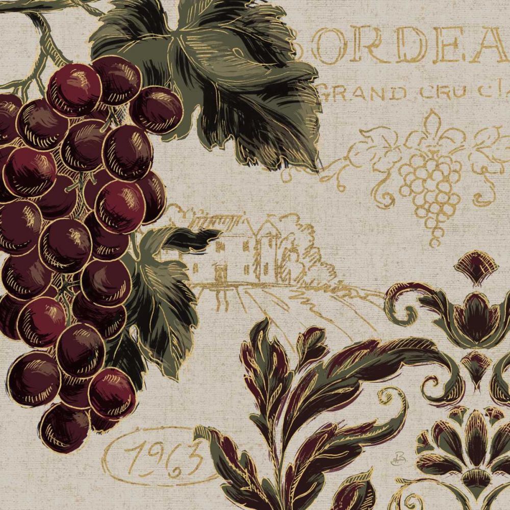 Burgundy II art print by Daphne Brissonnet for $57.95 CAD