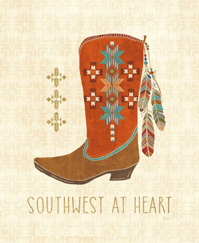 Southwest at Heart IV art print by Veronique Charron for $57.95 CAD