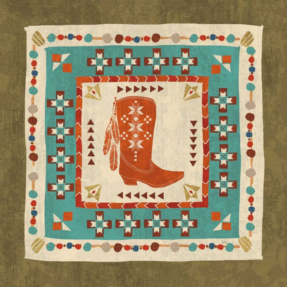 Southwest at Heart Tile III art print by Veronique Charron for $57.95 CAD