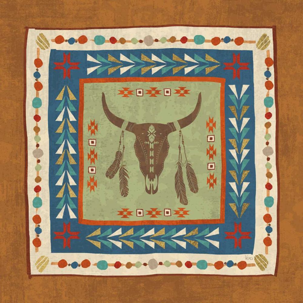 Southwest at Heart Tile IV art print by Veronique Charron for $57.95 CAD