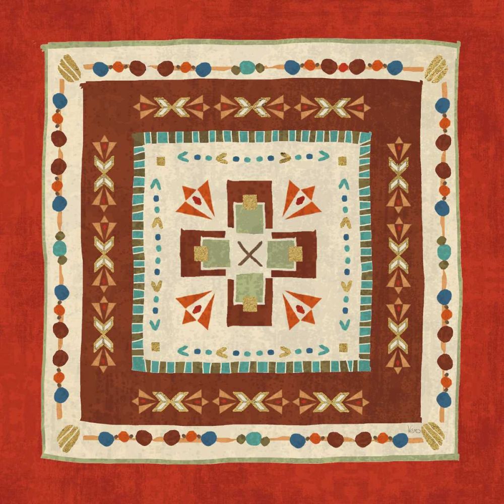 Southwest at Heart Tile VI art print by Veronique Charron for $57.95 CAD