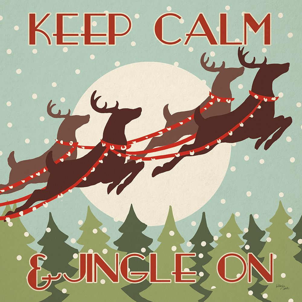 50s Christmas IV Square art print by Wellington Studio for $57.95 CAD