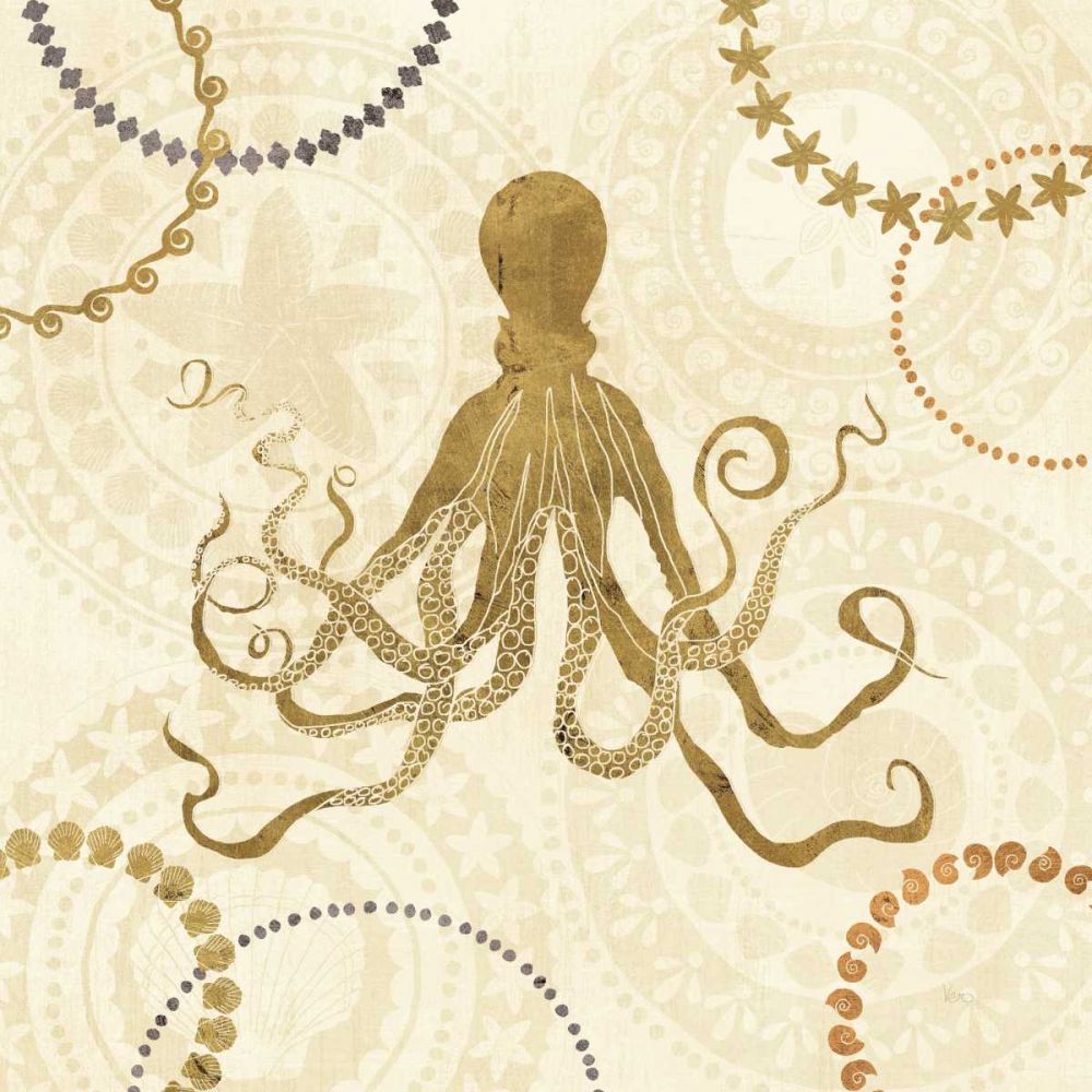 Undersea Gold I art print by Veronique Charron for $57.95 CAD