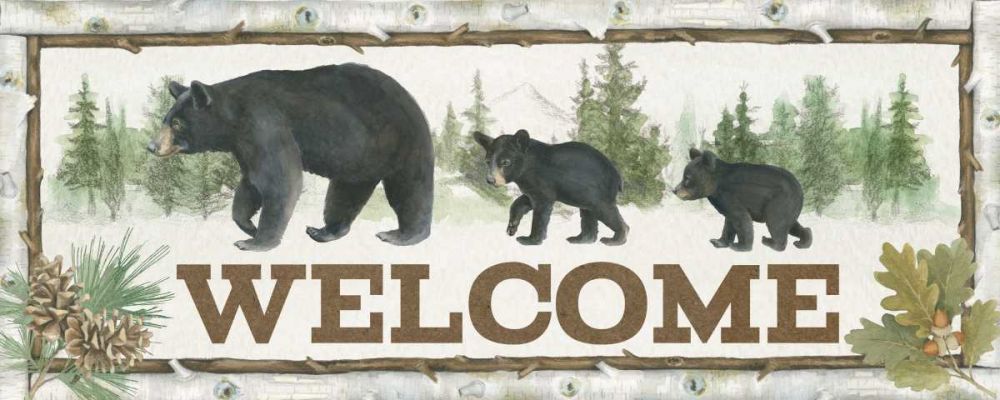 Family Cabin Welcome art print by Beth Grove for $57.95 CAD