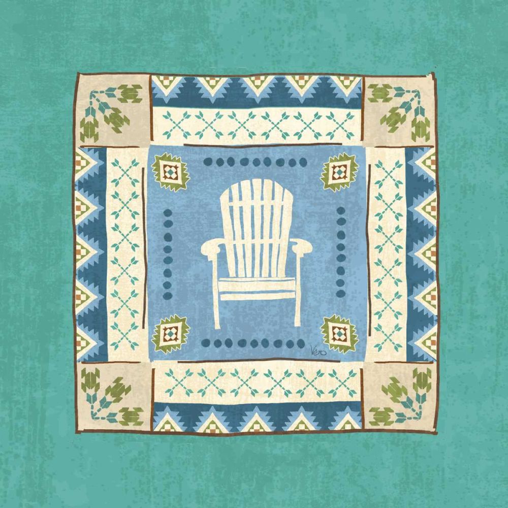 Lake Retreat Tile I art print by Veronique Charron for $57.95 CAD