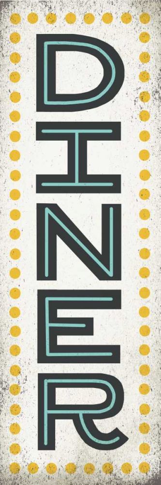 Retro Diner Sign art print by Michael Mullan for $57.95 CAD