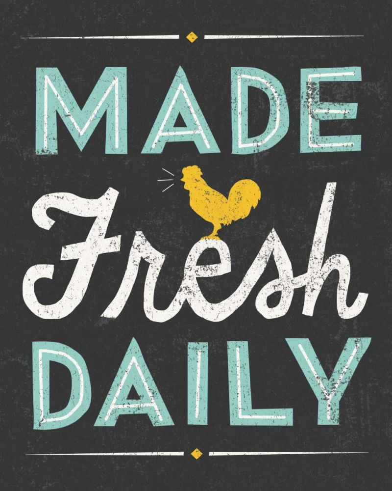 Retro Diner Made Fresh Daily art print by Michael Mullan for $57.95 CAD