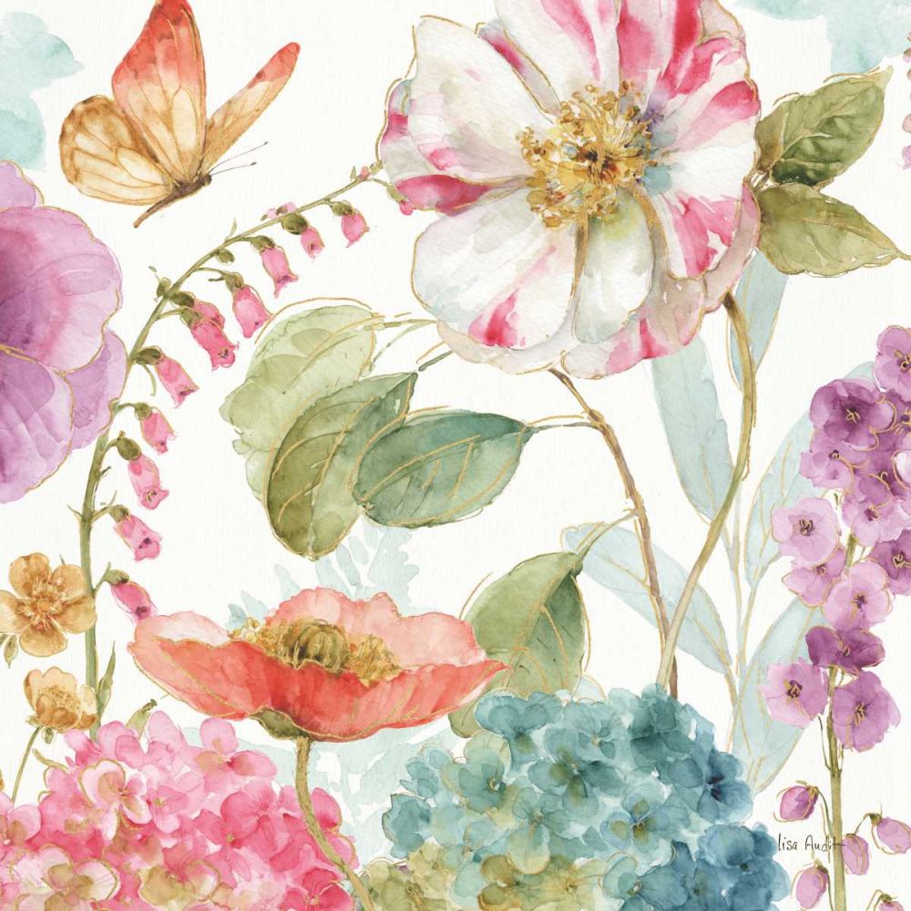 Rainbow Seeds Flowers II art print by Lisa Audit for $57.95 CAD