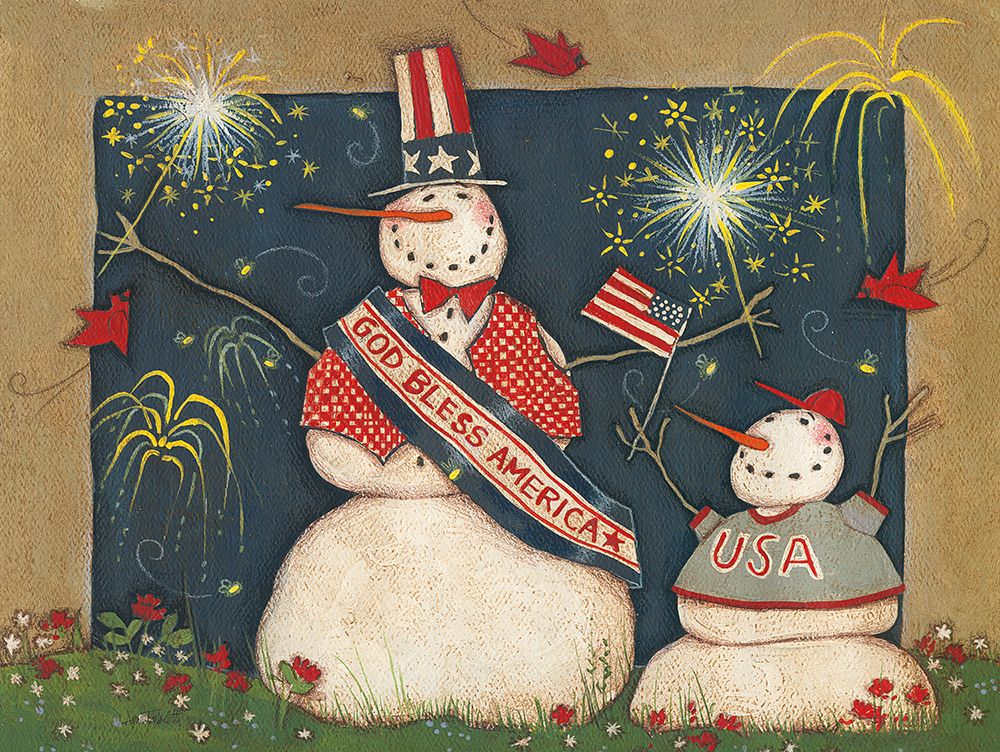 Seasonal Snowman VII art print by Anne Tavoletti for $57.95 CAD