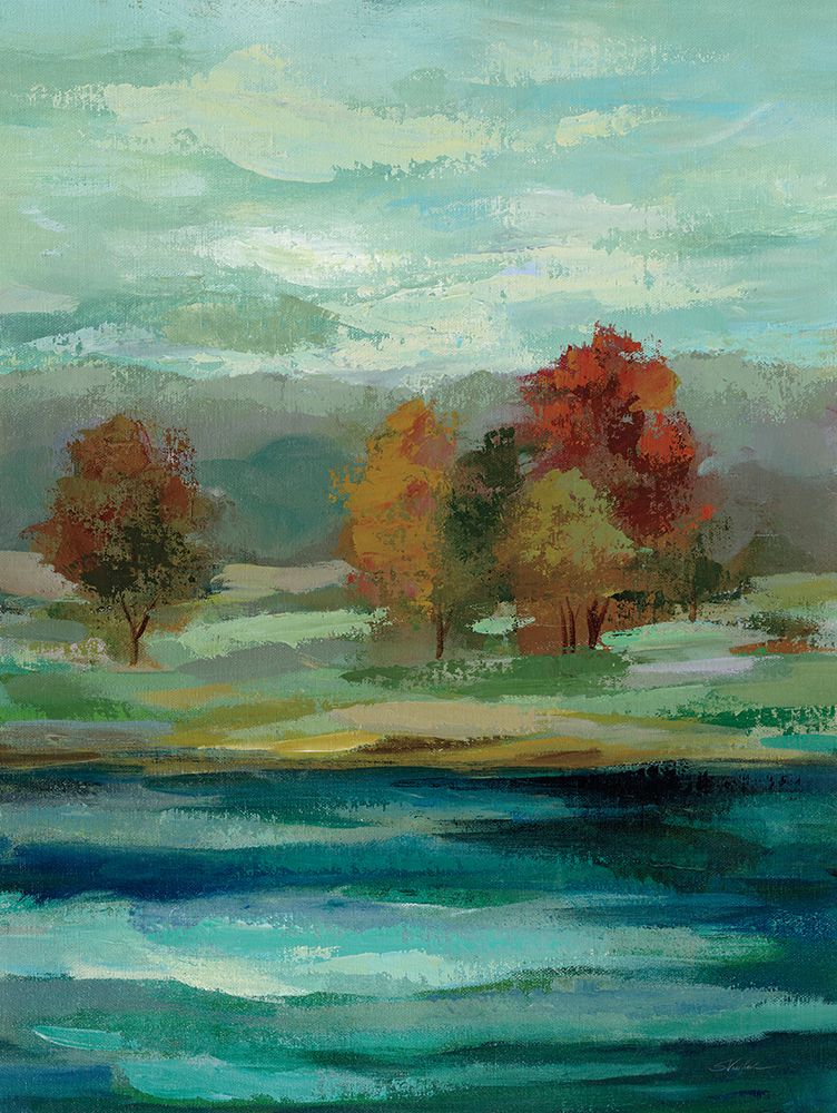 Malachite Lake I art print by Silvia Vassileva for $57.95 CAD