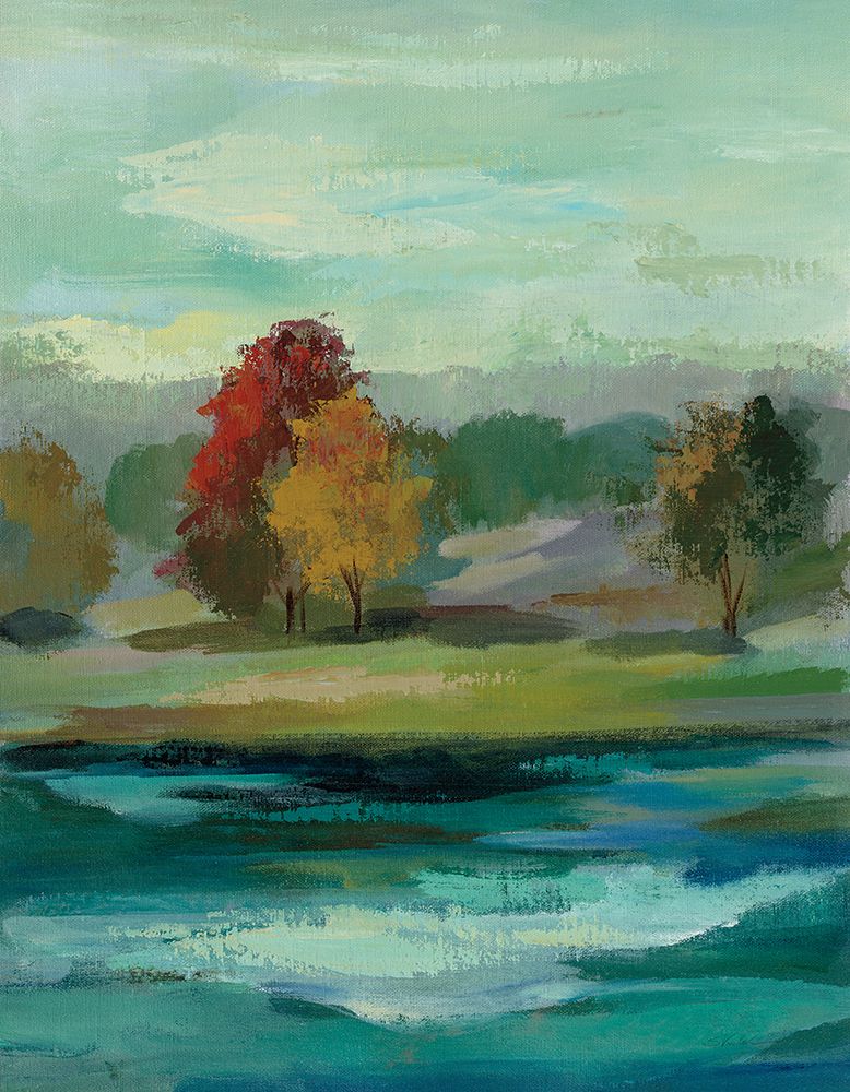 Malachite Lake II art print by Silvia Vassileva for $57.95 CAD
