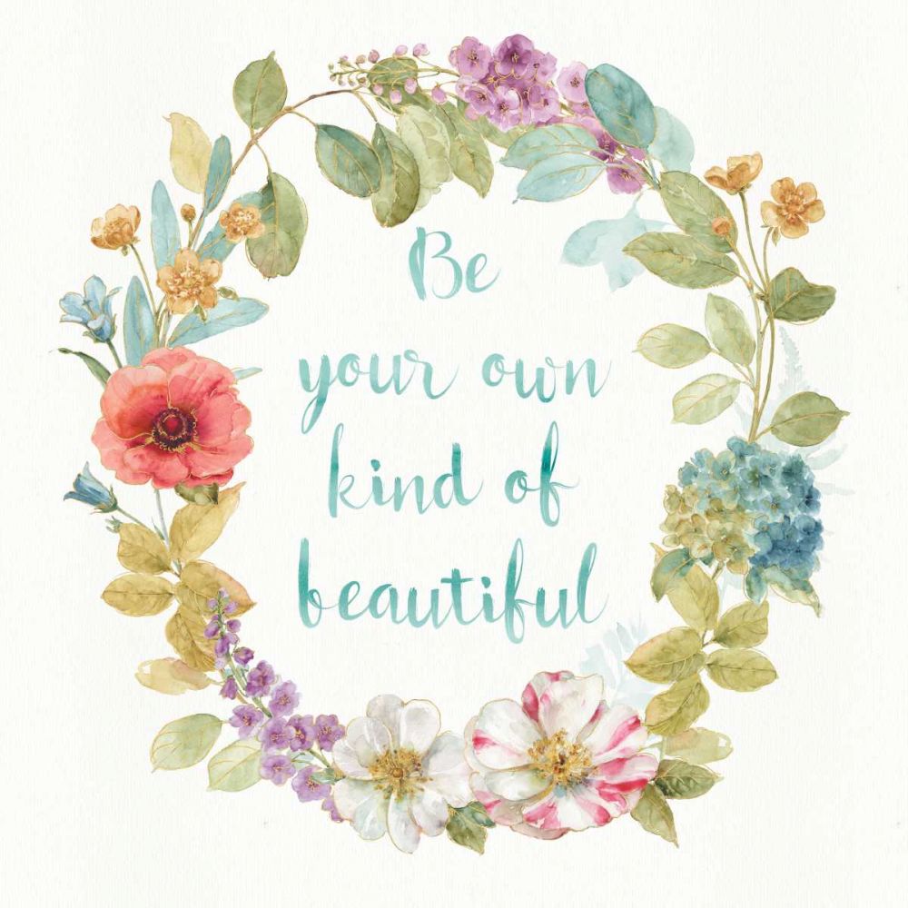 Rainbow Seeds Wreath II art print by Lisa Audit for $57.95 CAD