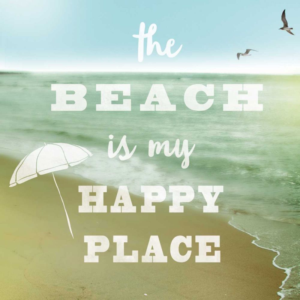 Happy Beach art print by Sue Schlabach for $57.95 CAD