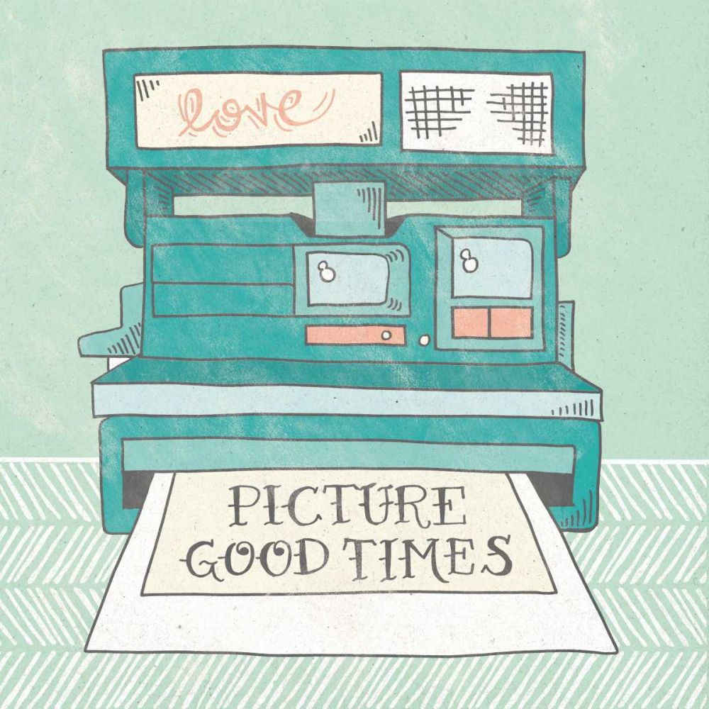 Retro Polaroid Gray art print by Mary Urban for $57.95 CAD