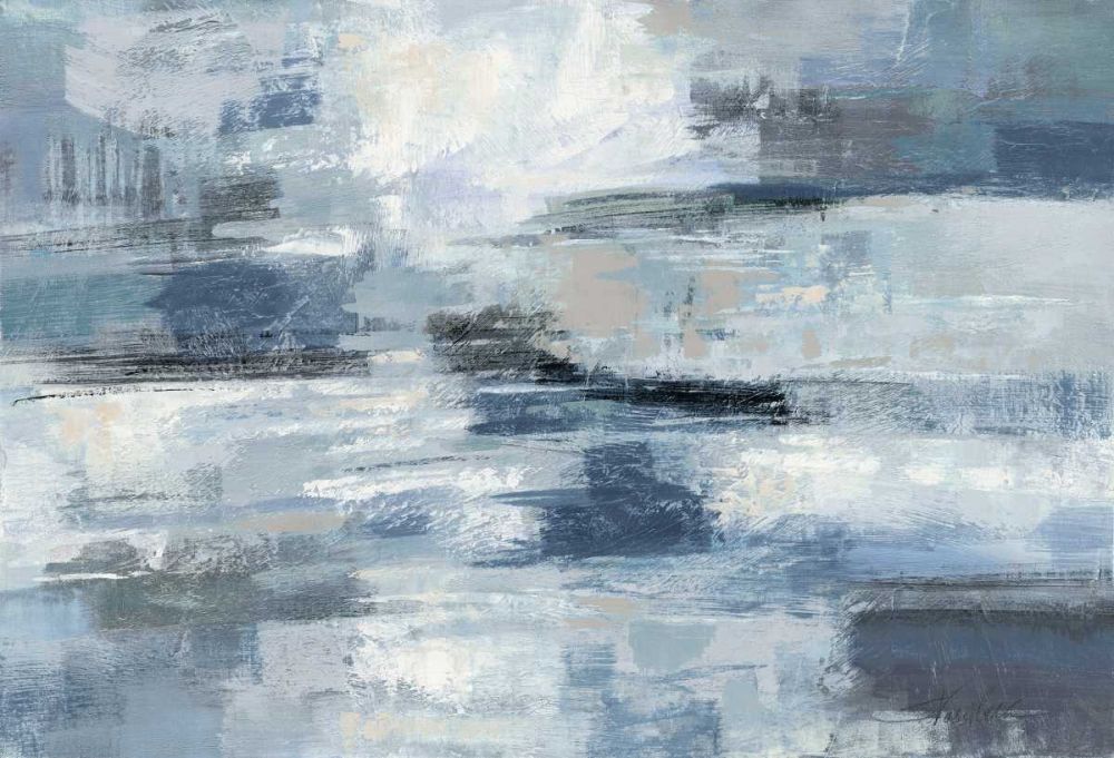 Clear  Water Indigo and Gray art print by Silvia Vassileva for $57.95 CAD