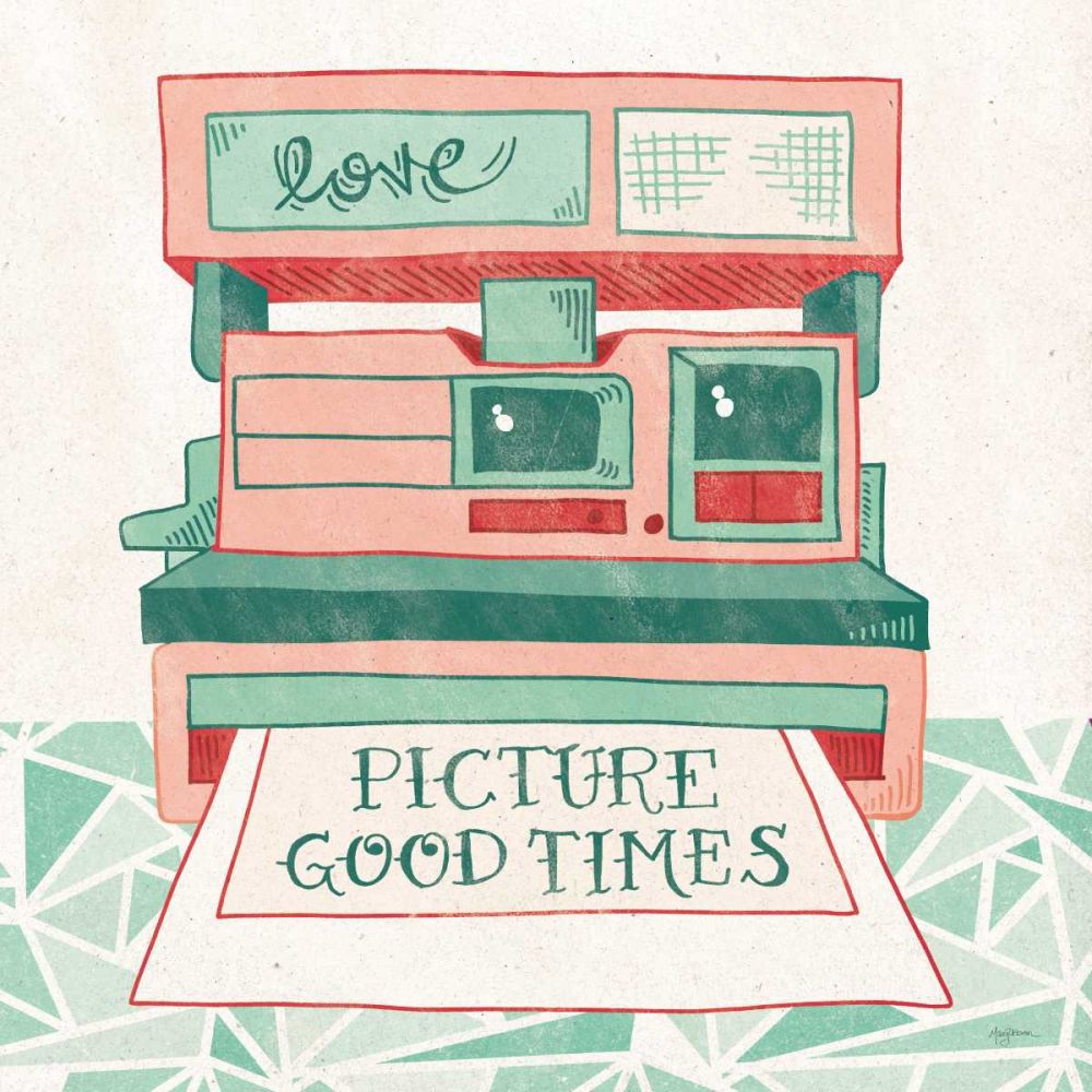 Retro Polaroid art print by Mary Urban for $57.95 CAD