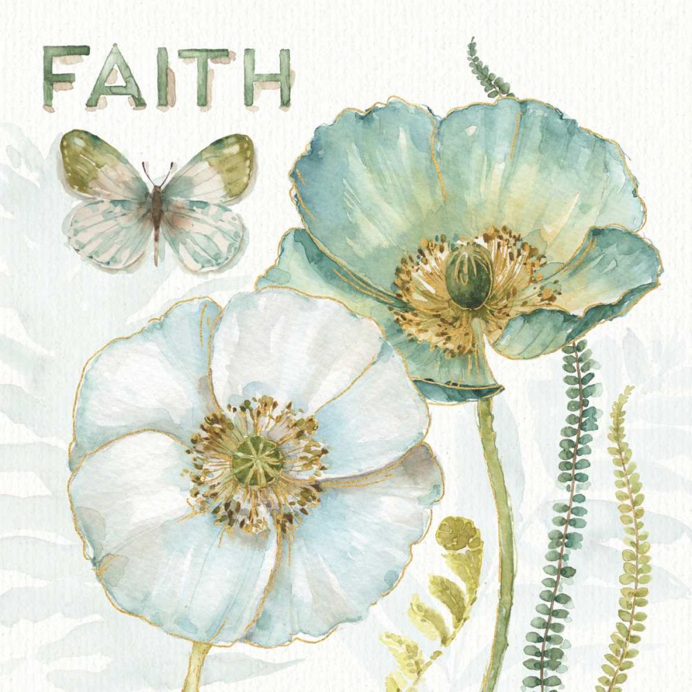 My Greenhouse Flowers Faith art print by Lisa Audit for $57.95 CAD