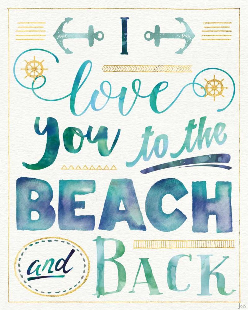 Coastal Words I art print by Jess Aiken for $57.95 CAD