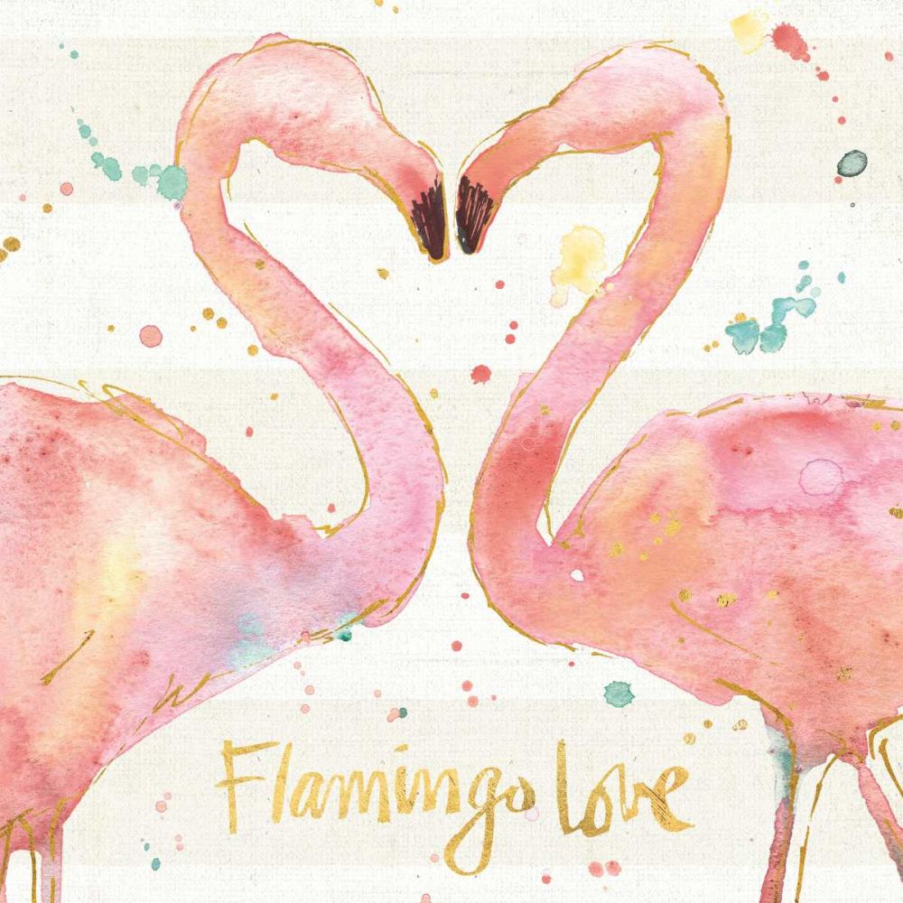 Flamingo Fever II art print by Anne Tavoletti for $57.95 CAD