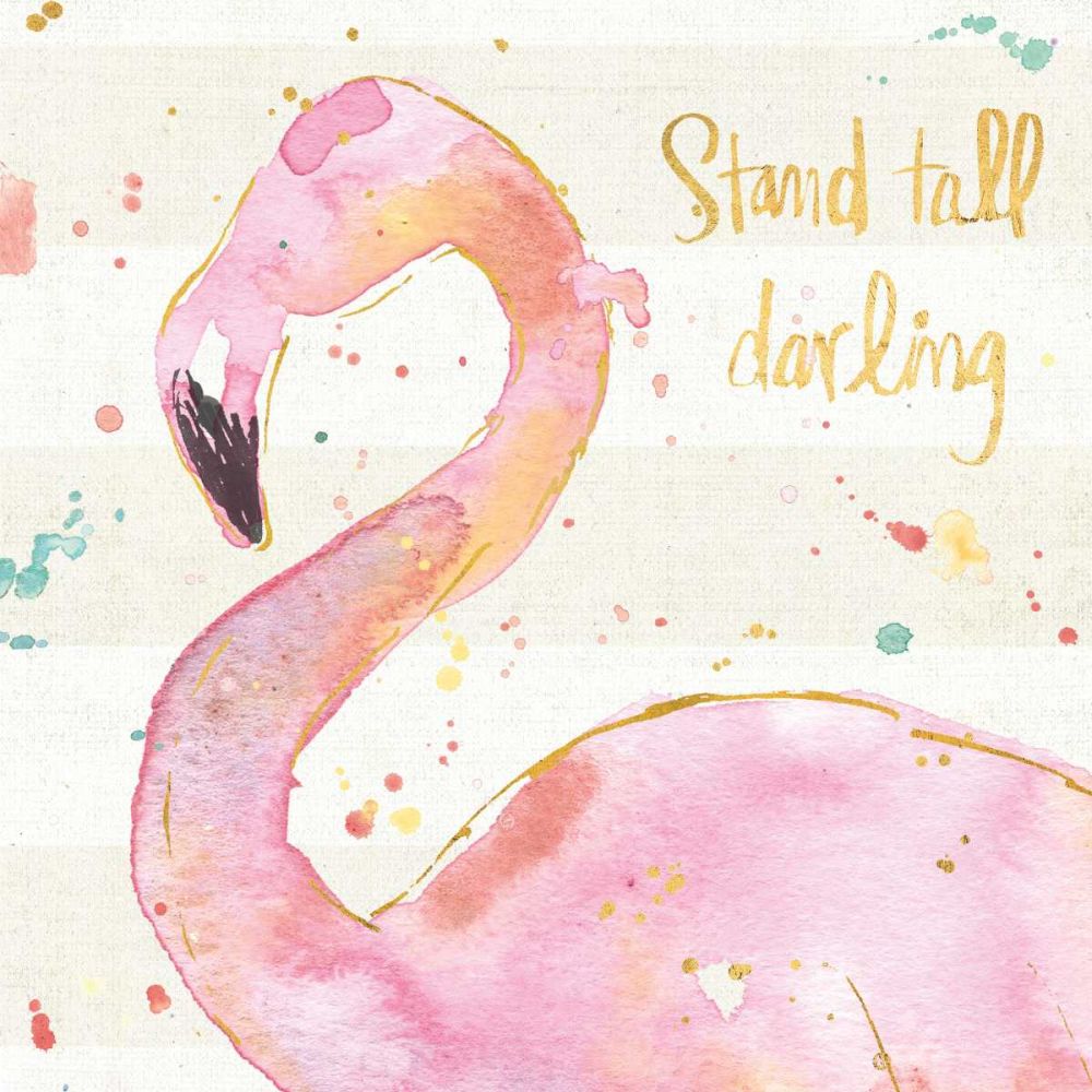 Flamingo Fever III art print by Anne Tavoletti for $57.95 CAD