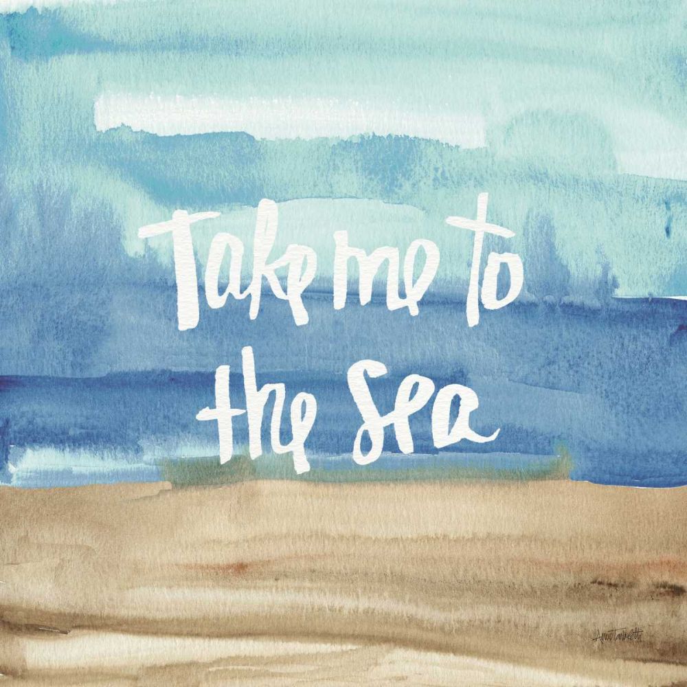 Coastal Breeze Quotes II art print by Anne Tavoletti for $57.95 CAD