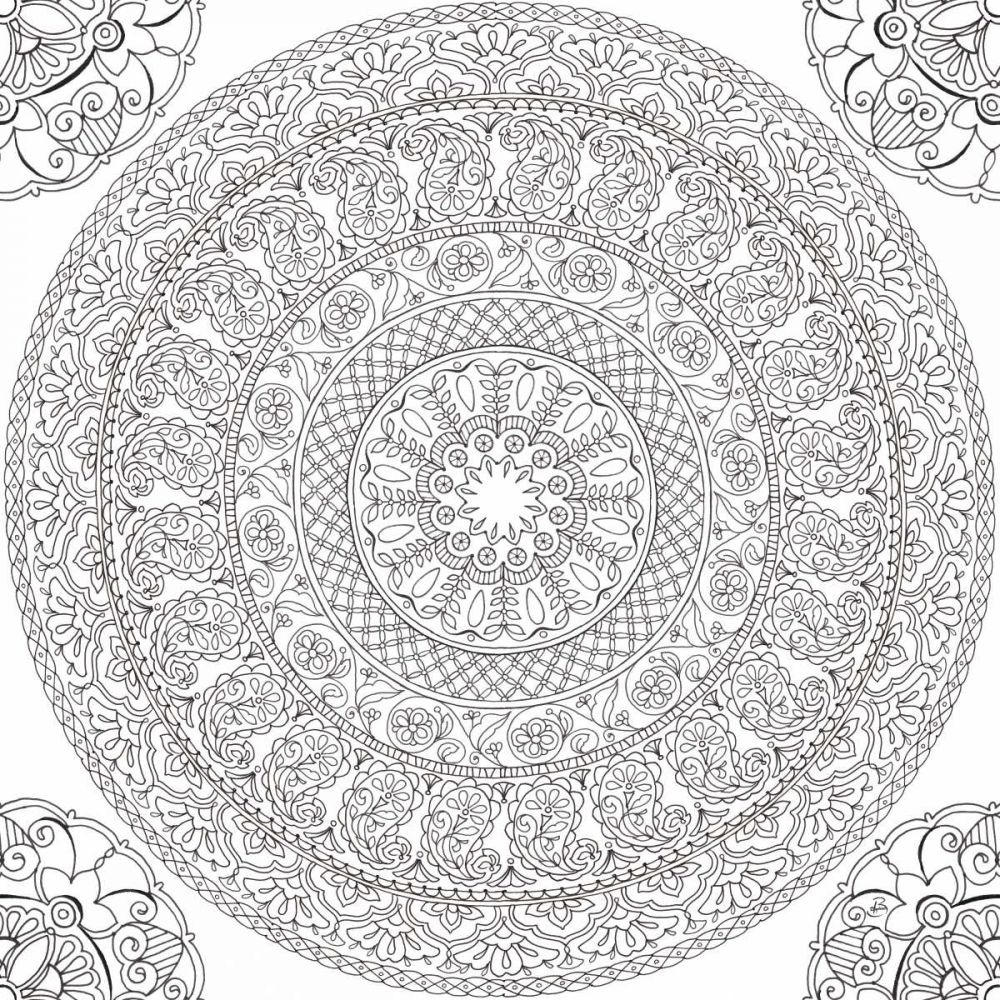 Color My World Mandala Square art print by Daphne Brissonnet for $57.95 CAD