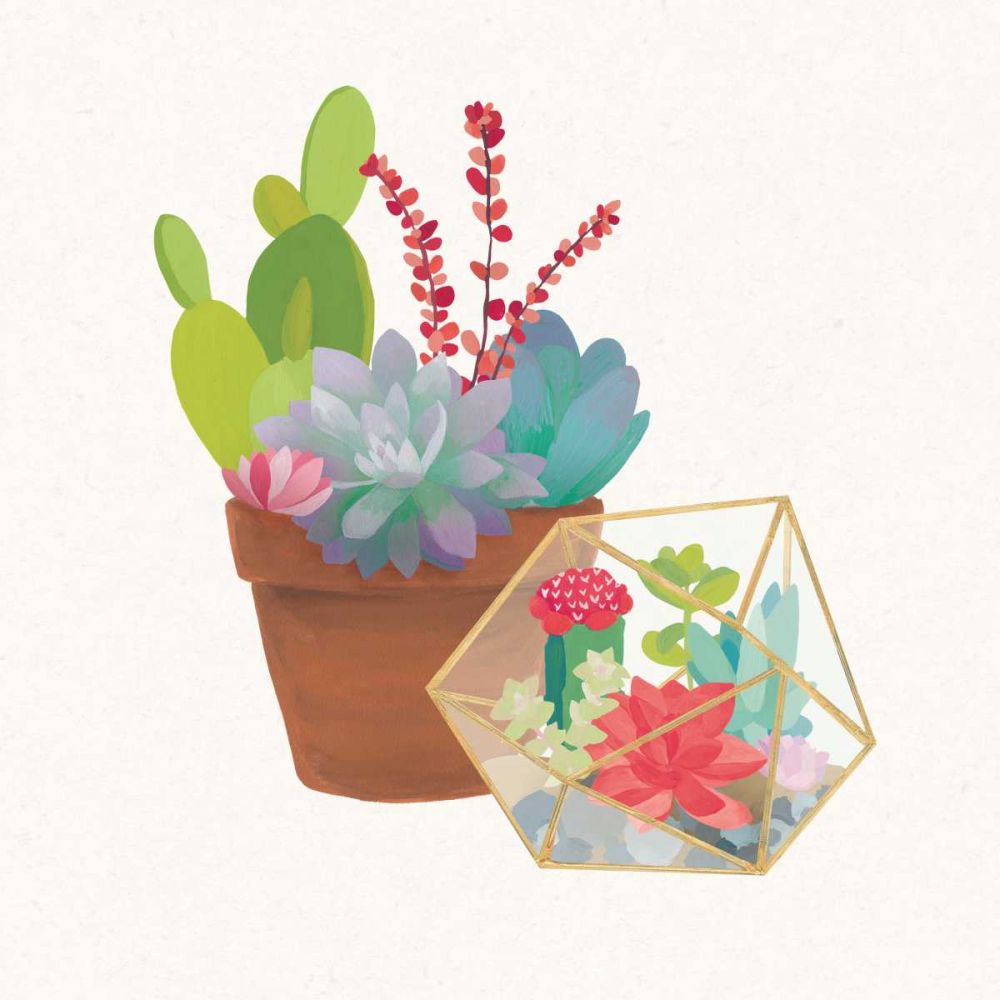 Succulent Garden II art print by Wild Apple Portfolio for $57.95 CAD