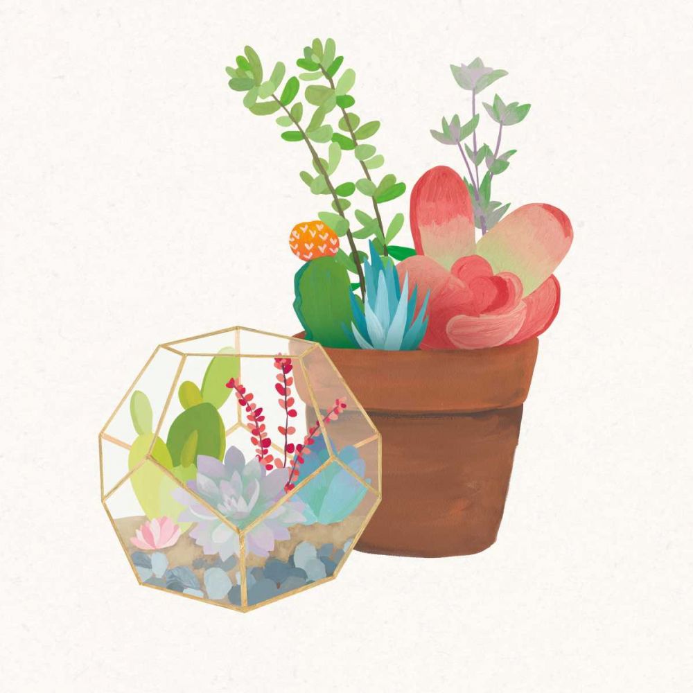 Succulent Garden III art print by Wild Apple Portfolio for $57.95 CAD