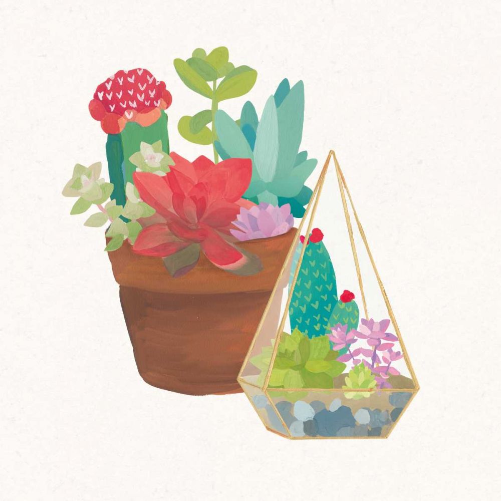 Succulent Garden IV art print by Wild Apple Portfolio for $57.95 CAD