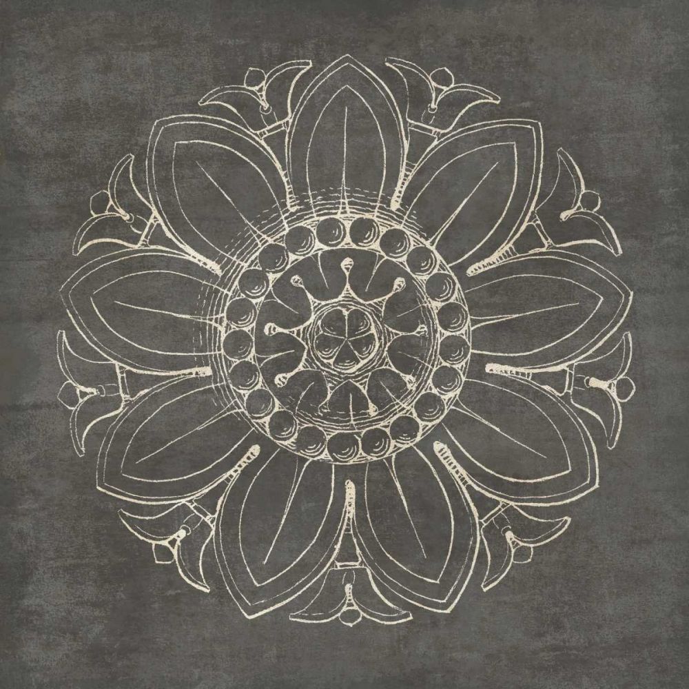 Rosette VII Gray art print by Wild Apple Portfolio for $57.95 CAD