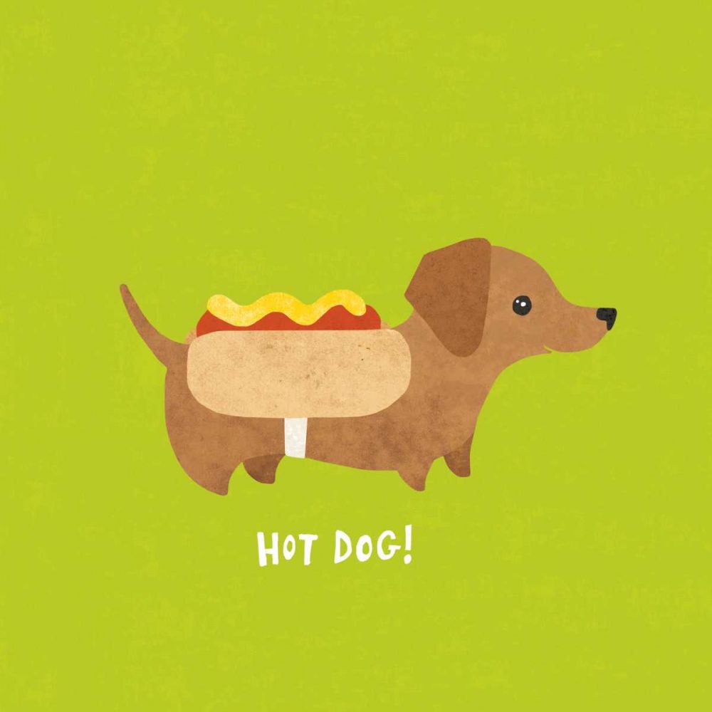 Good Dogs Dachshund Bright art print by Moira Hershey for $57.95 CAD