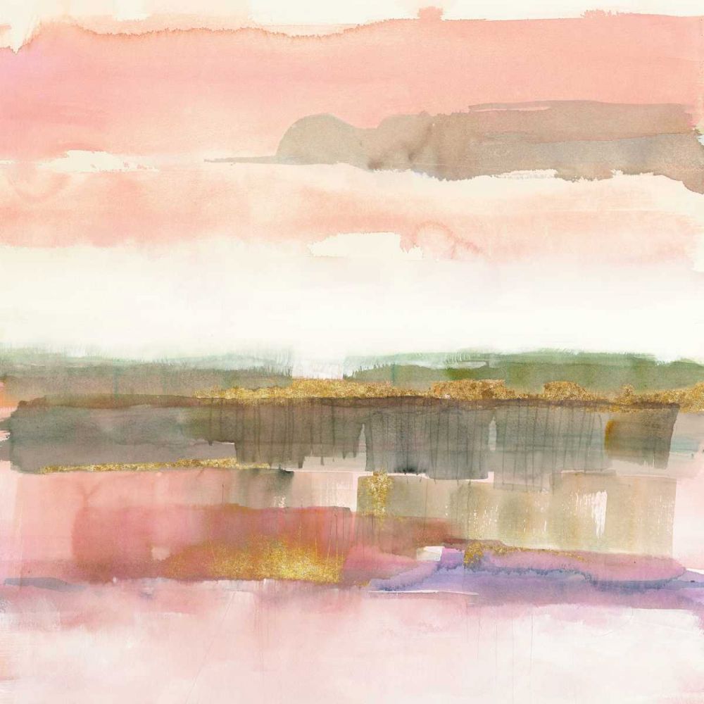 Influence of Line and Color Gold Crop art print by Mike Schick for $57.95 CAD