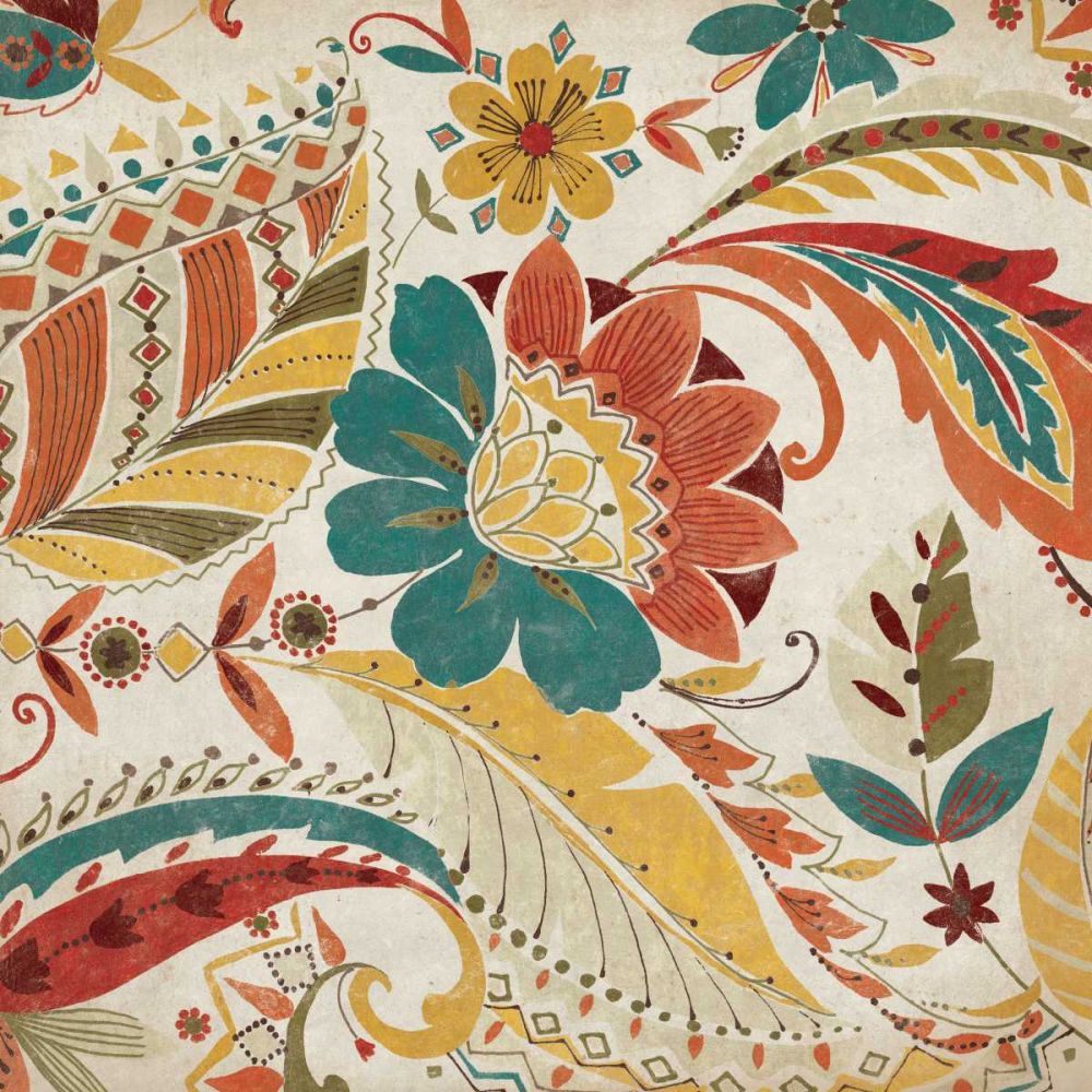 Boho Paisley Spice II art print by Wild Apple Portfolio for $57.95 CAD