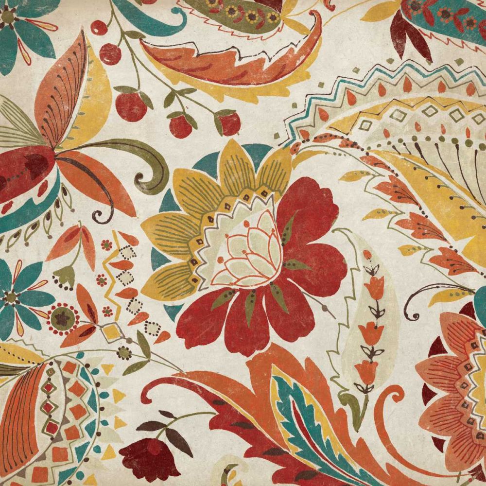 Boho Paisley Spice I art print by Wild Apple Portfolio for $57.95 CAD