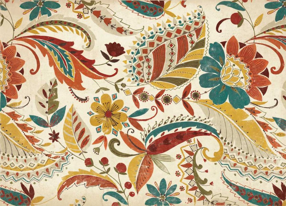 Boho Paisley Spice III art print by Wild Apple Portfolio for $57.95 CAD